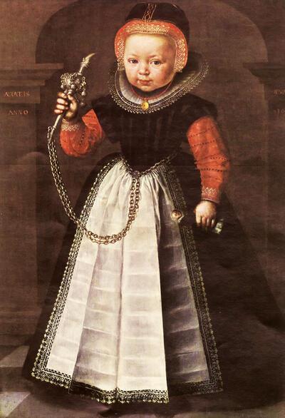 Toegeschreven aan Adriaen van der Linde, Kind met rinkelbel, gedateerd 1 60 ..