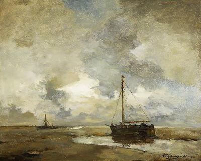 J.H. Weissenbruch, Strandgezicht, 1901