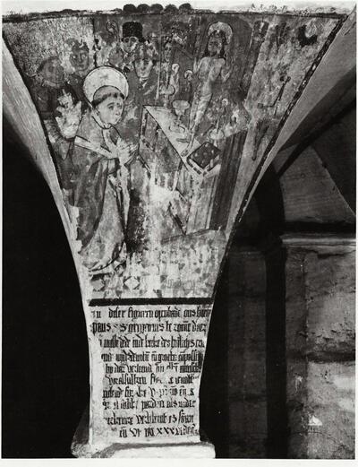 Mis van Paus Gregorius,  Crypte St.-Baafskathedraal, Gent 