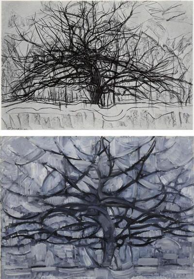 Piet Mondiraan, Boom II, De grijze boom, 1911