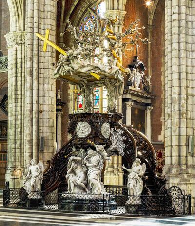 Laurent Delvaux, Preekstoel, 1745, St.-Baafskathedraal, Gent 