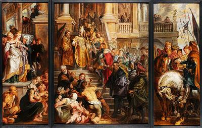 P. P. Rubens, Bekering van de heilige Bavo,  National Gallery, Londen 