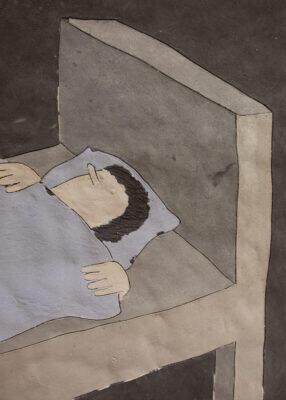 Valgerdur Sigurdardóttir, Bed & Bookshelf, 2018