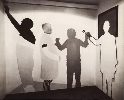 Wandschildering in het kasteel te Beervelde