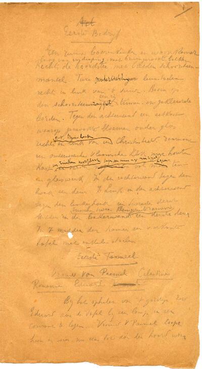 Manuscripten: doorhalingen en toevoegingen