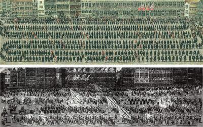 A. Sallaert, Optocht van de Ambachten en optocht van de Gilden