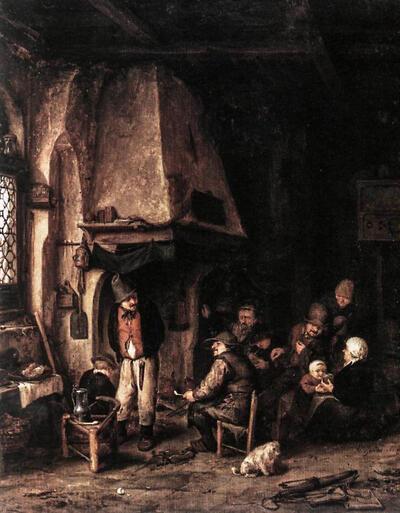 Adriaen van Ostade,  De schaatsenrijders