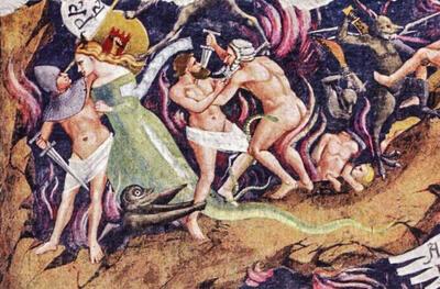 Andrea Orcagna, Triomf van de dood, midden veertiende eeuw. 