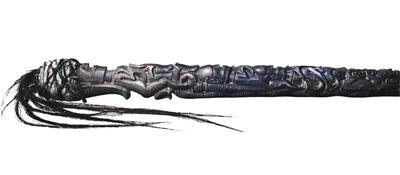 Boveneinde van een toverstaf, 'tunggal panaluan'. Batak, Sumatra, Indonesië. 