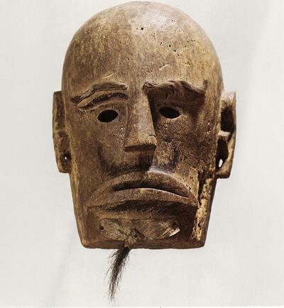 Een Batak-dodenmasker, Sumatra 