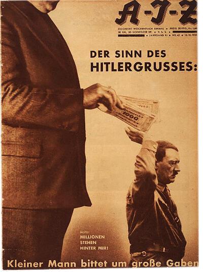 Heartfield, Der Sinn des Hitlergrusses