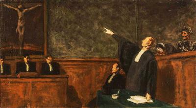 Honoré Daumier, Le pardon. 1865