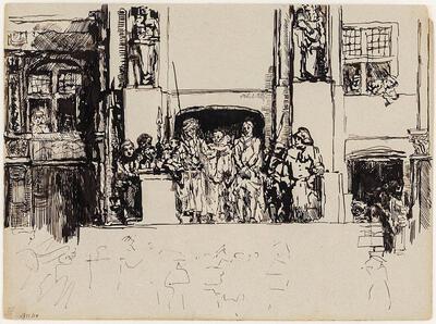 James Ensor, Jezus aan het volk getoond, 1880, 
