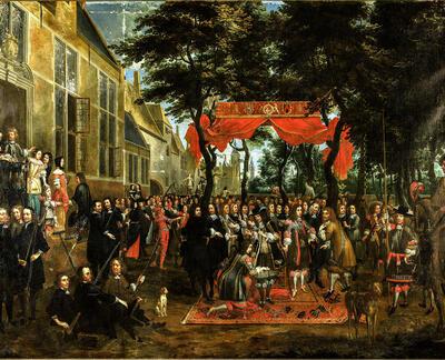 Jan Baptiste Van Meunincxhove, Karel II in de hovingen van de Gilde van Sinte-Barbara. 1671