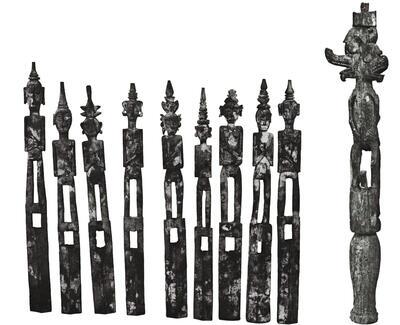 Hampatong, Dayak, Borneo. Indo­nesië