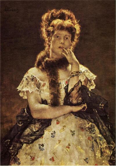 Alfred Stevens, Parijse sfinks, 1867