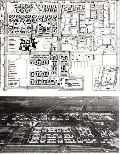 Lelystad: plattegrond, luchtopname