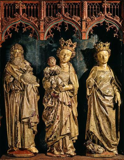 Limburgs atelier, Het apostelenretabel  uit de voormalige  begijnhofkerk  van Tongeren , 15e eeuw