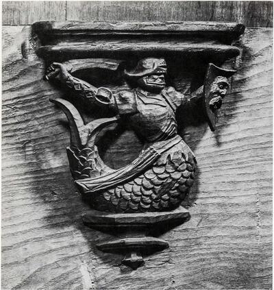 Misericordia met zeeridder, 15de eeuw,