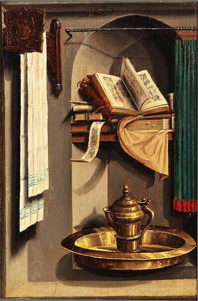 Zuidnederlandse school: Stilleven in een nis