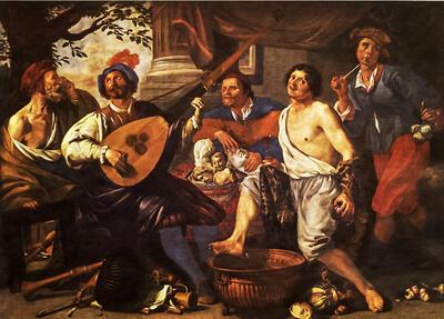 Theodoor Rombouts, 'De vijf zintuigen' 