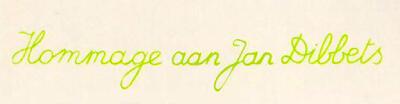 Etienne Elias, Hommage aan Jan Dibbets 