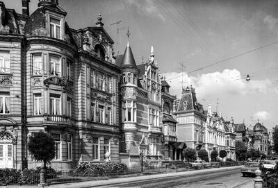 Zicht op de Cogels-Osylel vanop het ronde punt.