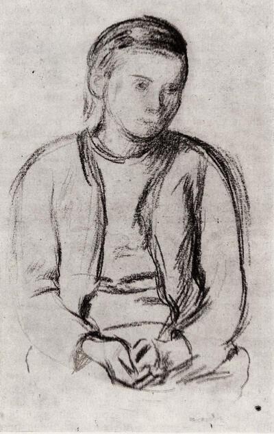 Albert van Dijck, Kempisch meisje, voorstudie