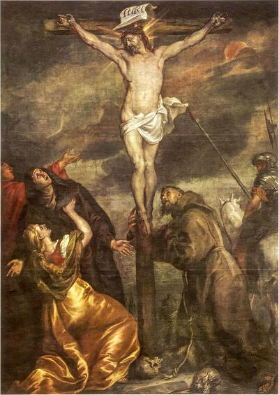 Antoon van Dijck, Calvarie met Sint Franciscus, 1629
