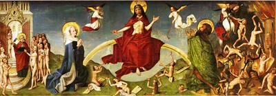 Antwerpse meester, Het laatste oordeel,  de zeven werken van  barmhartigheid en de  zeven hoofdzonden 