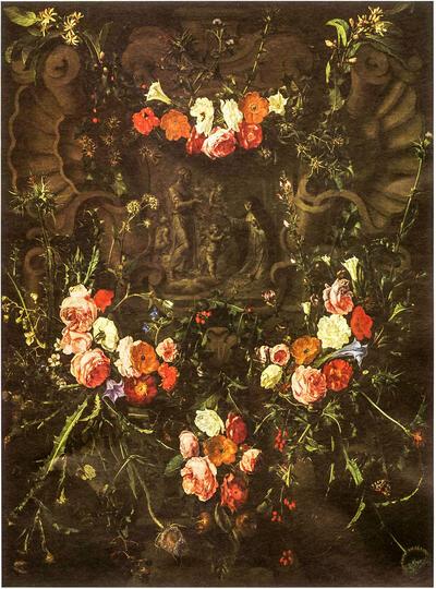 Daniël Seghers, Guirlande met de H. Theresia van Avila