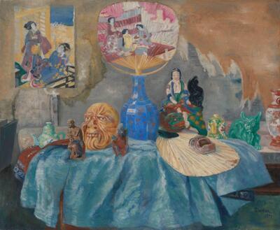 James Ensor, Stilleven met chinoiserieën, 1907