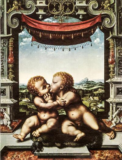 Joos van Cleve, Het Kind Jezus en Sint Jan