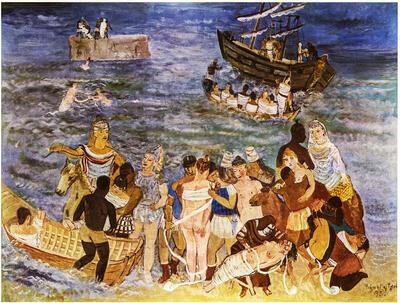 Edgard Tytgat, De verovering van Troje, 1950