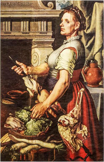 Pieter Aertsen, De keukenmeid, 1559