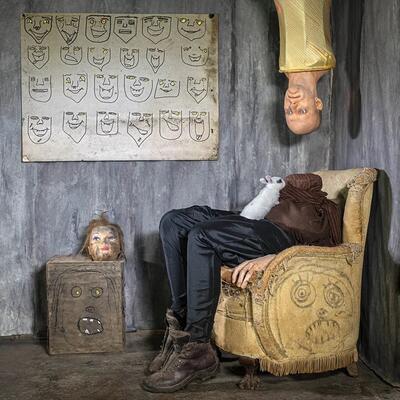 Roger Ballen, Perplexed, 2019, Spirits and Spaces. Courtesy of Roger Ballen