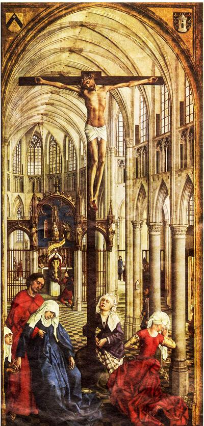 Rogier van der Weyden, Middenpaneel van het Sacramentsaltaar 