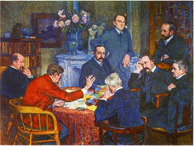 Theo van Rysselberghe, De lezing, 1903