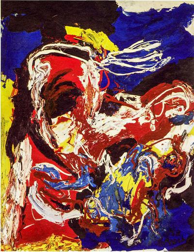 Karel Appel, Vliegende man, 1958