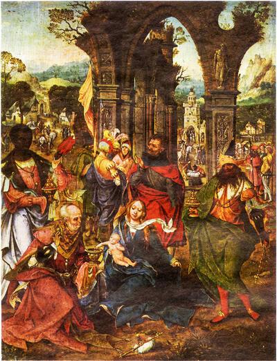 Meester van de Antwerpse Aanbidding, De Aanbidding