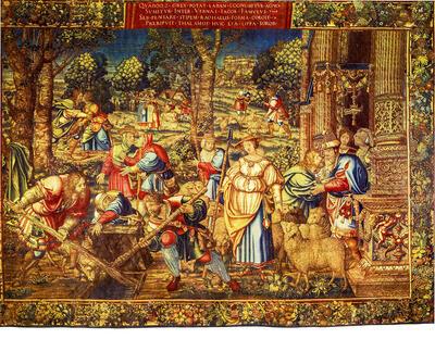 Barend van Orley, Jacob door Laban verwelkomd
