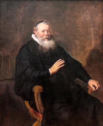 Rembrandt Harmenszoon van Rijn, Portret van Ds. Eleazar Swalmius, 1637