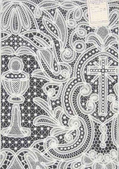 Stalenboek voor religieuze kant van de familie  Van den Bruelle, ca. 1900
