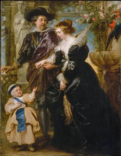 Peter Paul Rubens, Rubens, zijn vrouw Helena en hun zoon Frans, 