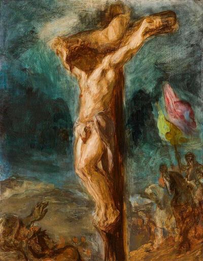 Eugène Delacroix, Christus aan het kruis, 1846,