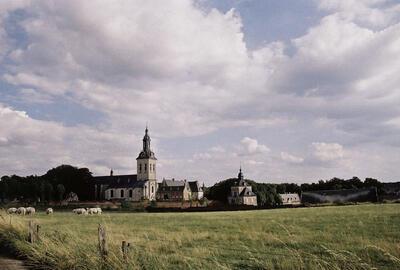 Het landschap rond de abdij van Park