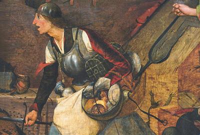 Pieter Bruegel de Oude, Dulle Griet (detail), Antwerpen, Brussel, 1563, 