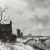 W.J.J.Nuyen - De oude molen in de winter