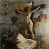 KMSKB Brussel, Spannend symbolisme, Félicien Rops, De verzoeking van de Heilige Antonius, 1878, kleurpotlood op papier, 