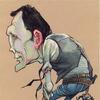 Stef Vanstiphout, ongepubliceerde karikatuur van Amerikaans acteur Jack Palance, ca. 1965-1970